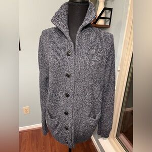 J. Crew Heathered Gray Cardigan Sweater
